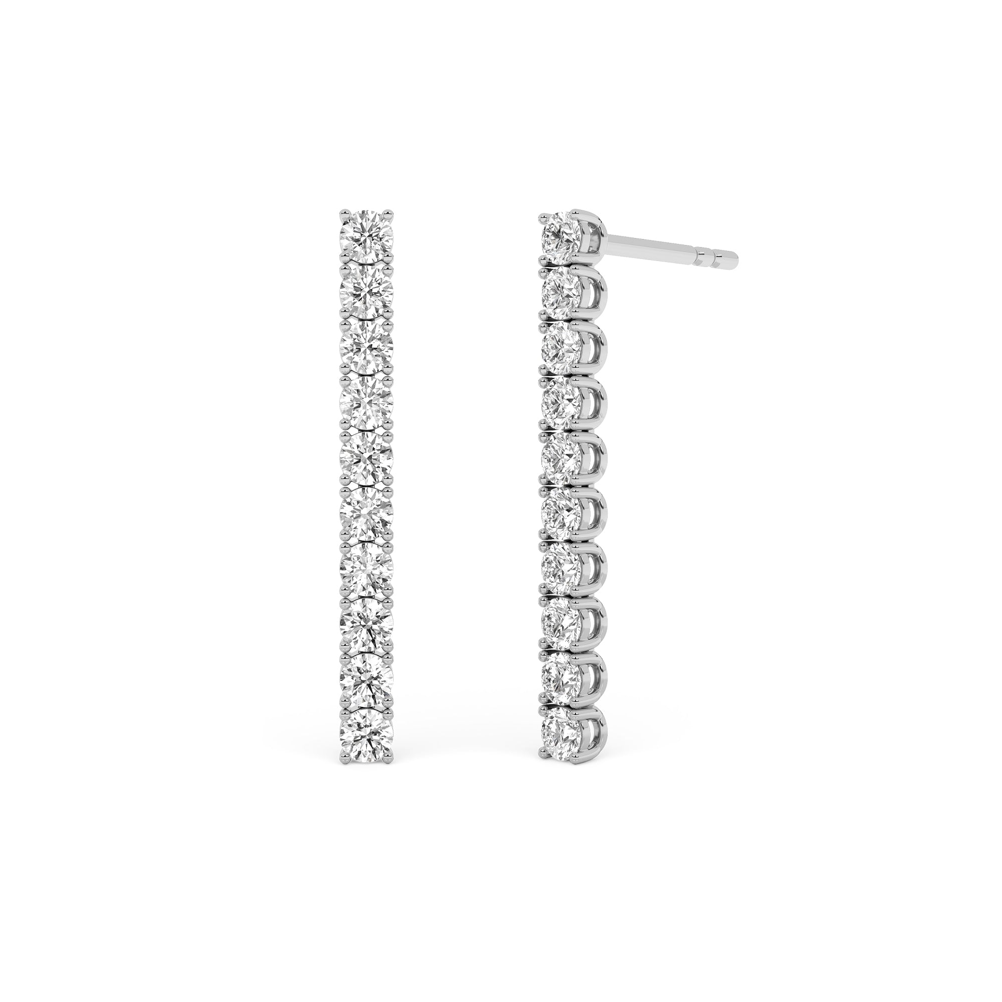 Diamond Line Earrings