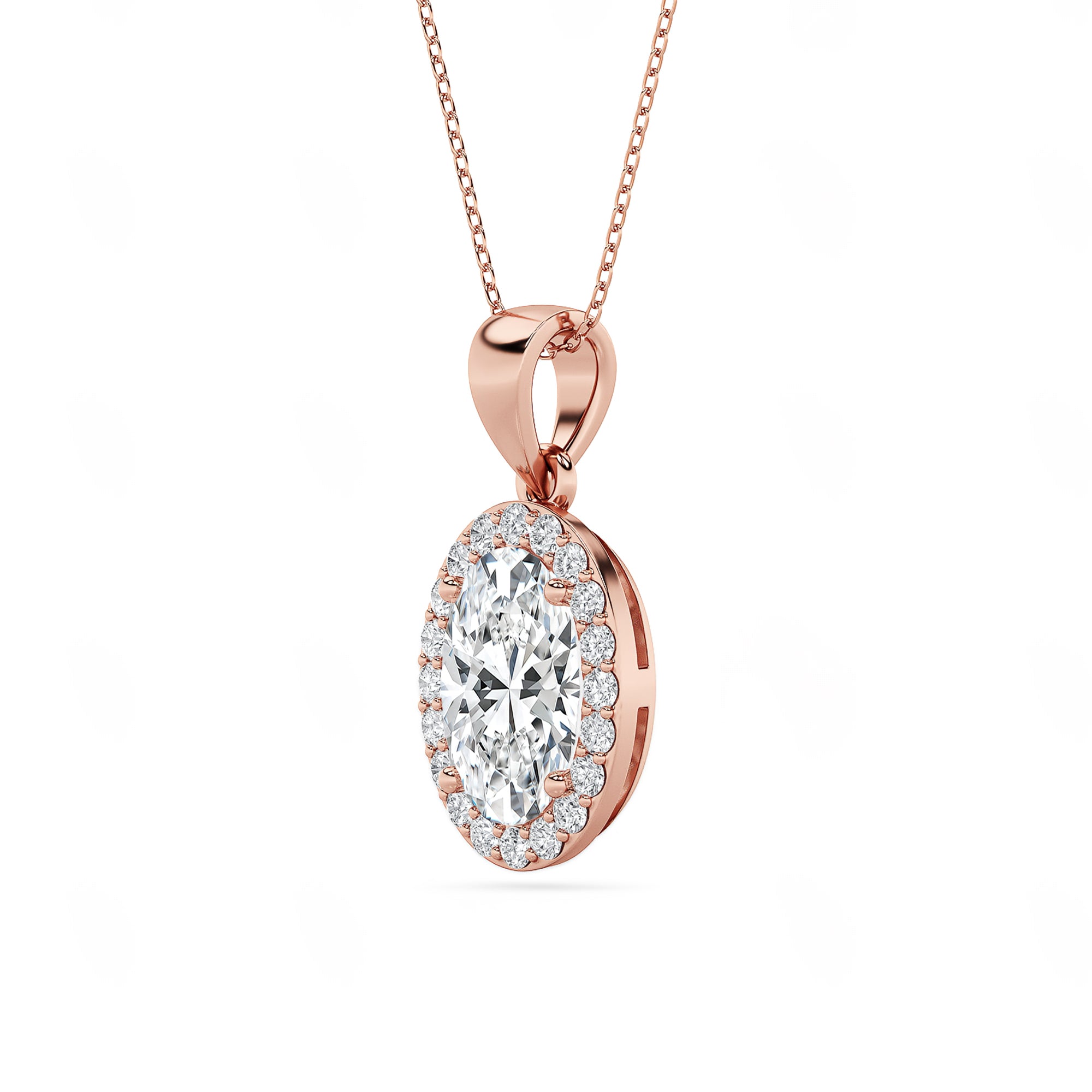 The Halo Oval Pendant