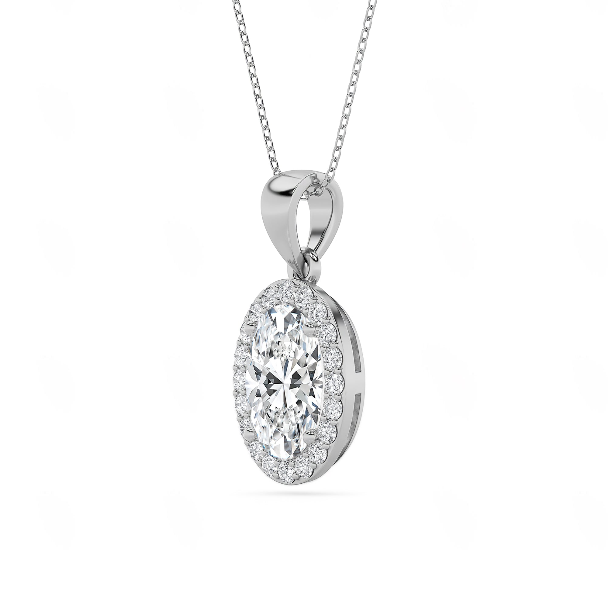 The Halo Oval Pendant
