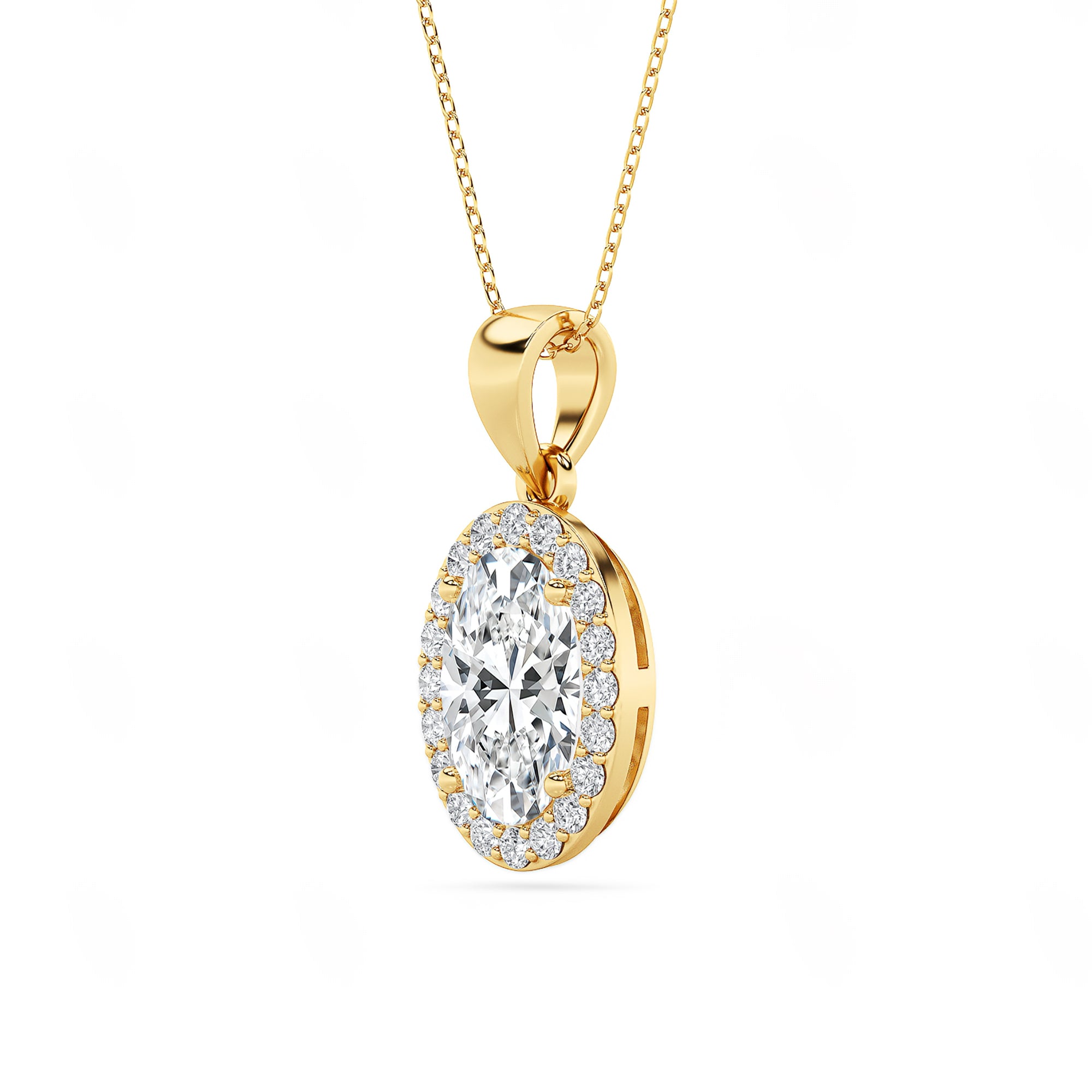 The Halo Oval Pendant