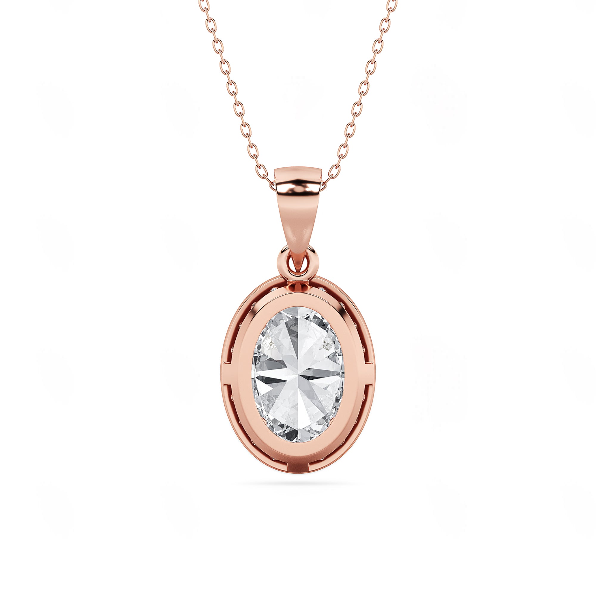 The Halo Oval Pendant