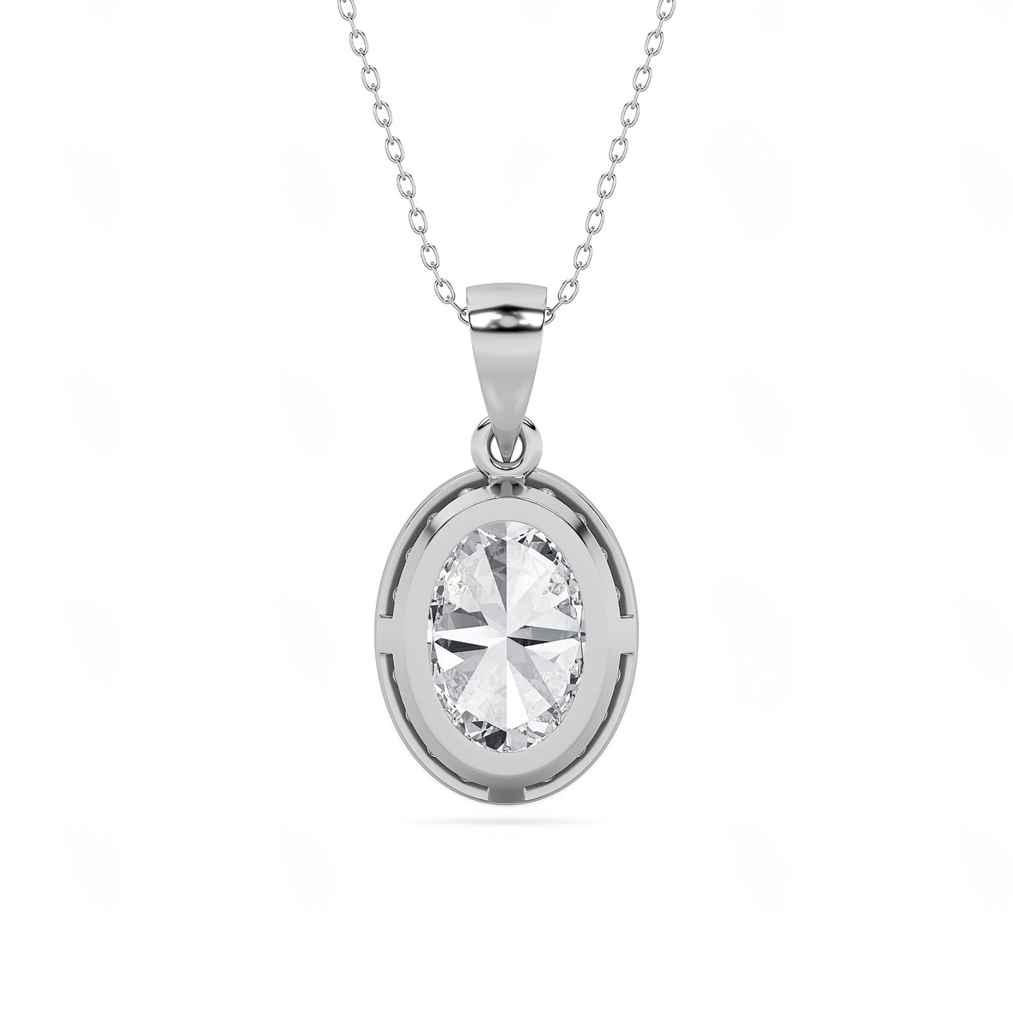 The Halo Oval Pendant