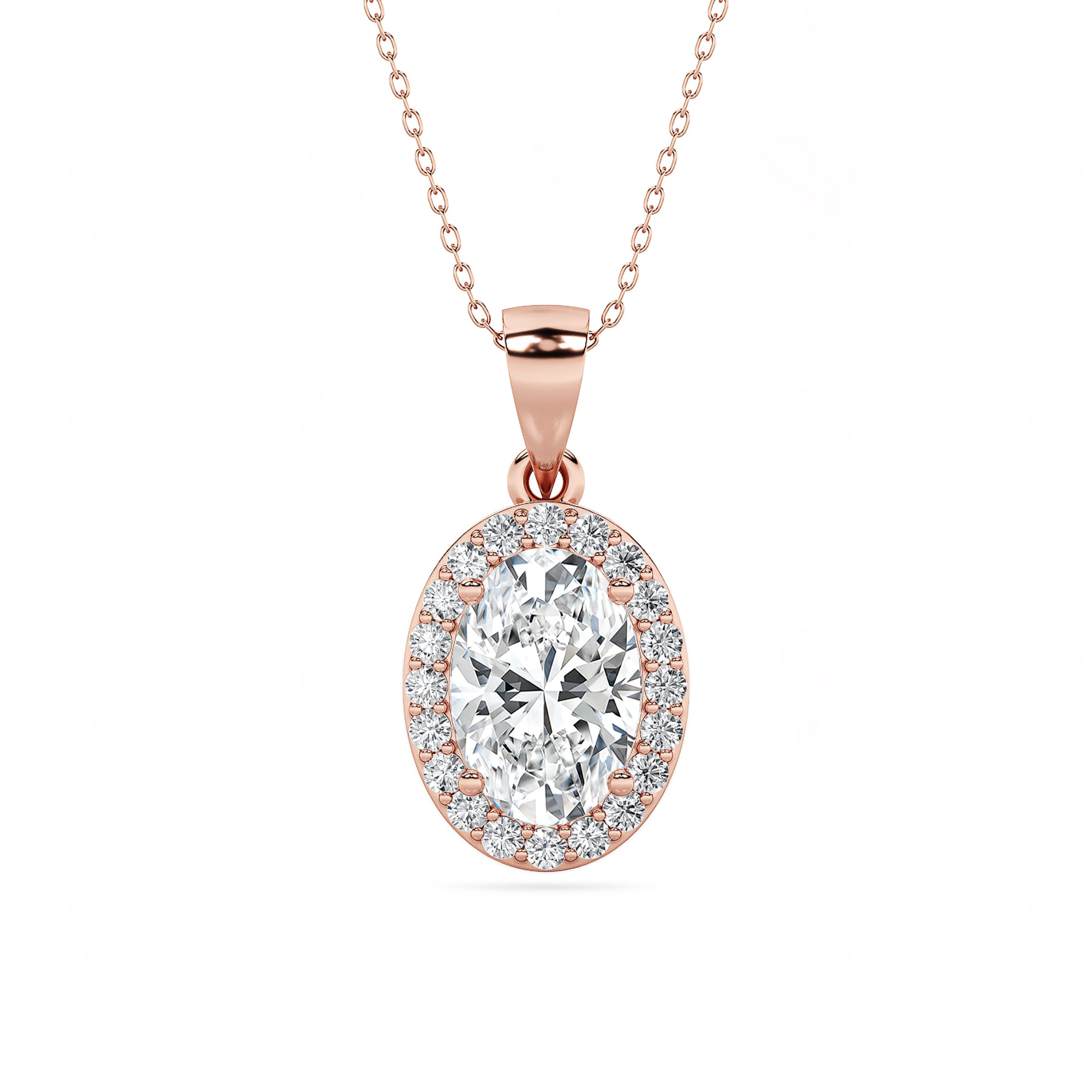 The Halo Oval Pendant