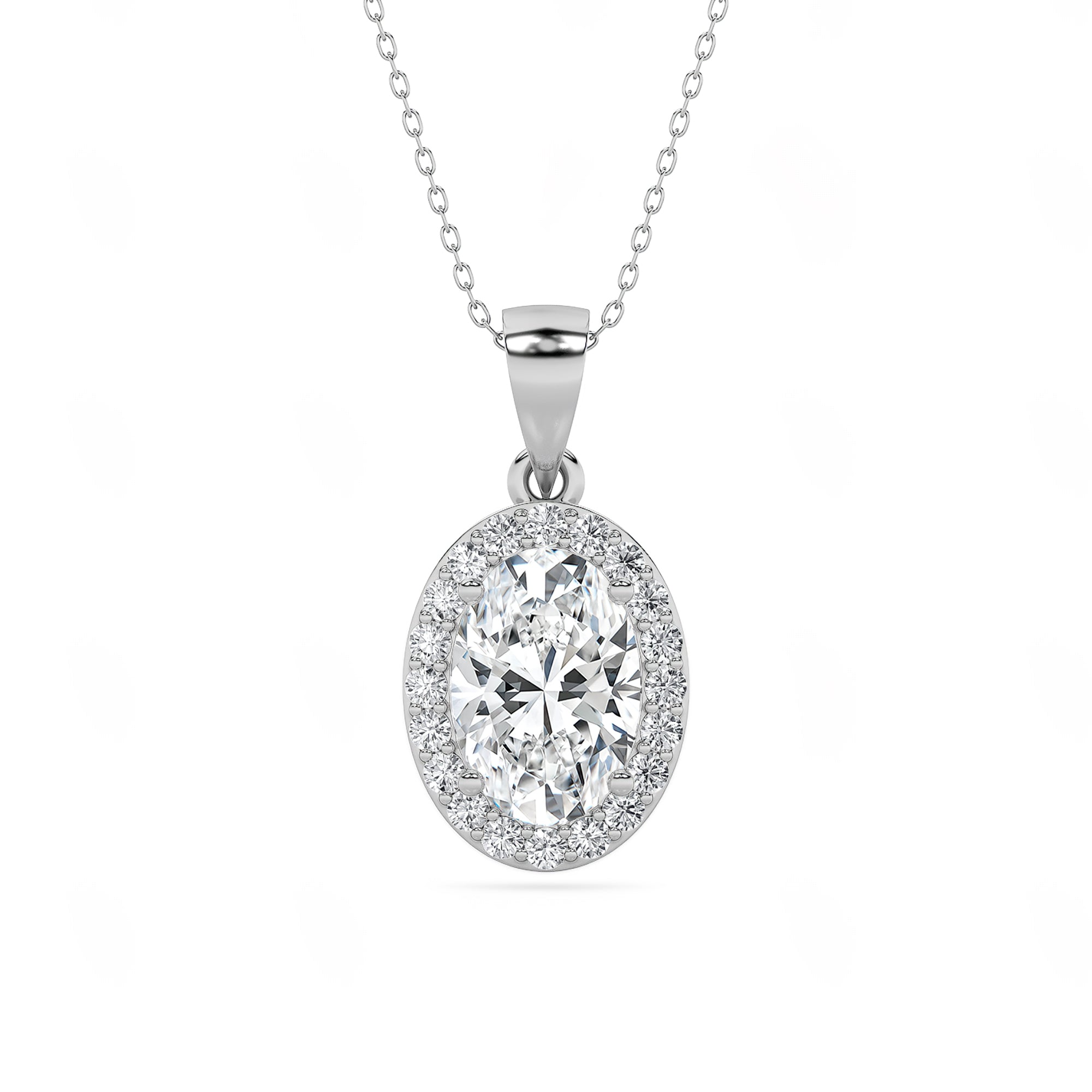 The Halo Oval Pendant