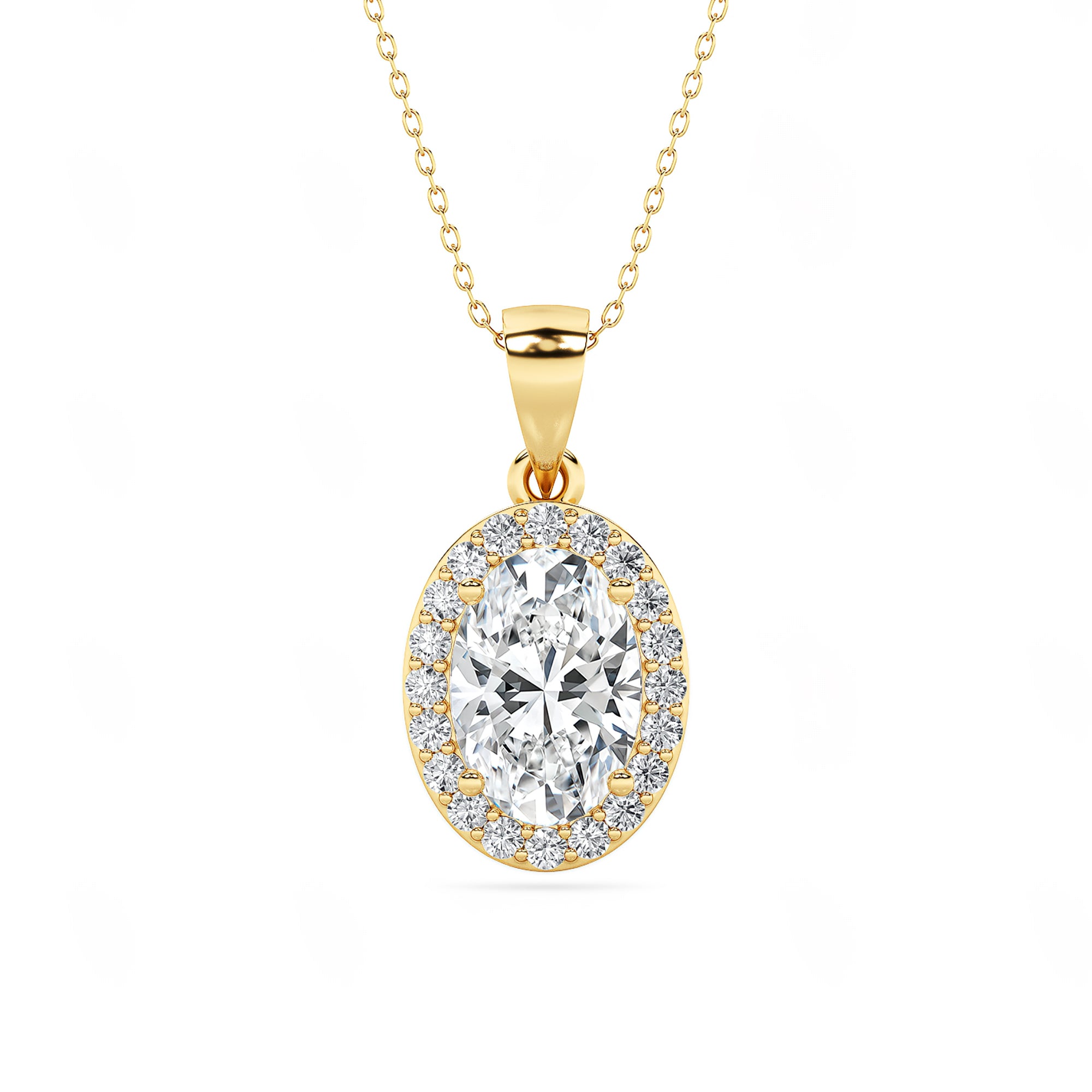 The Halo Oval Pendant