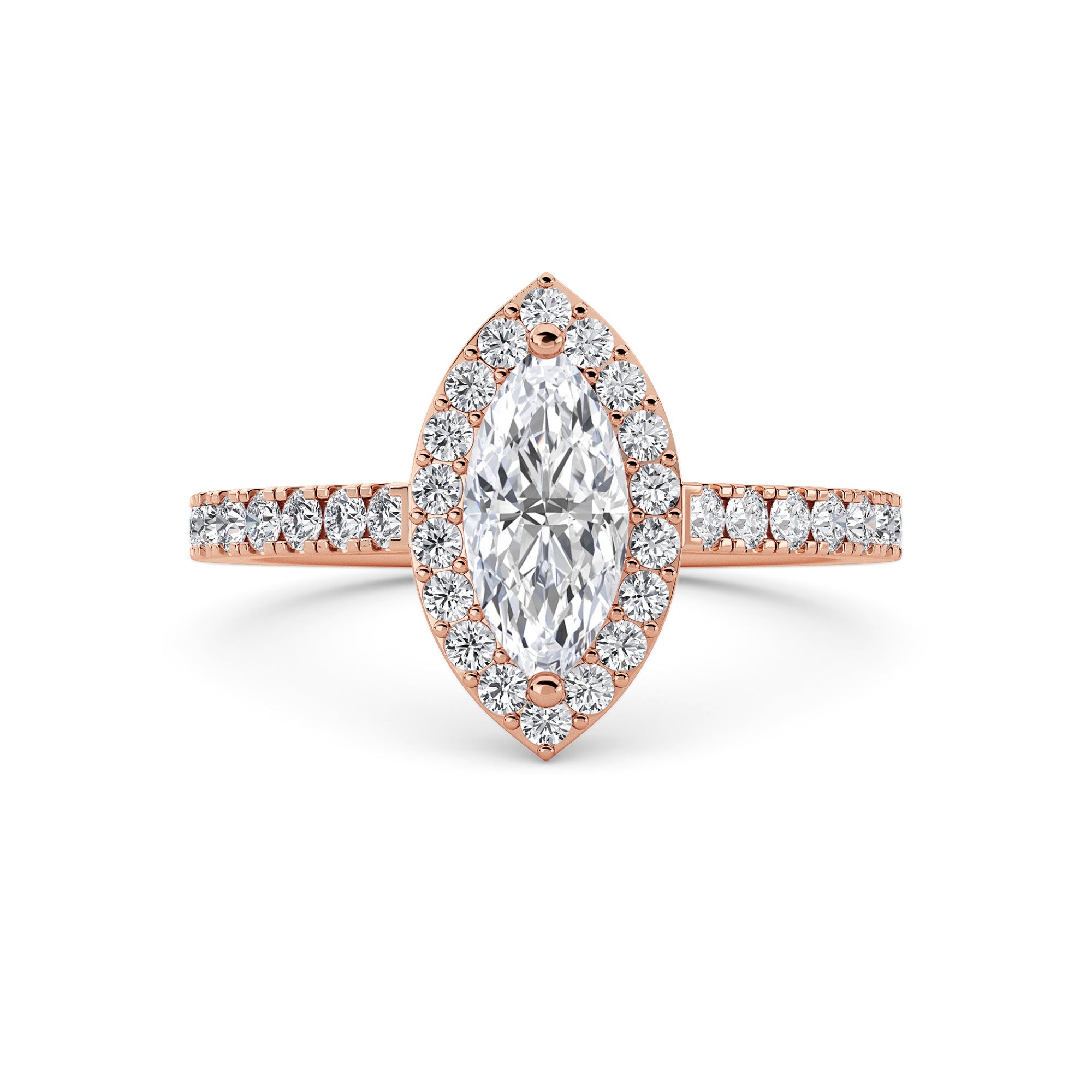 The Halo Marquise Ring