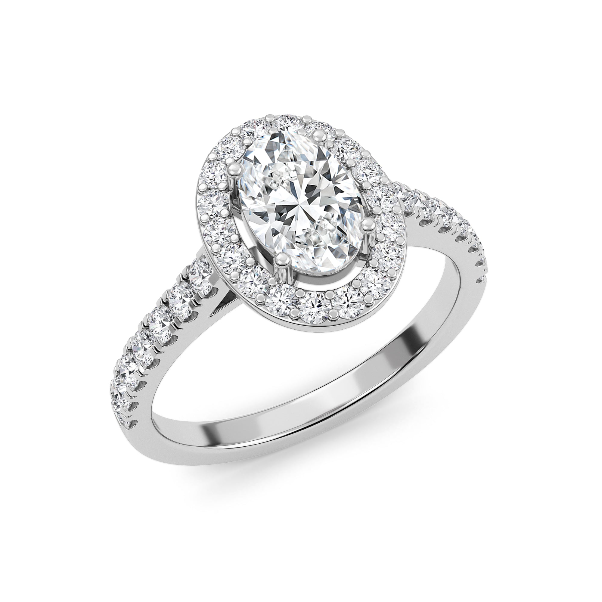 The Halo Oval Ring