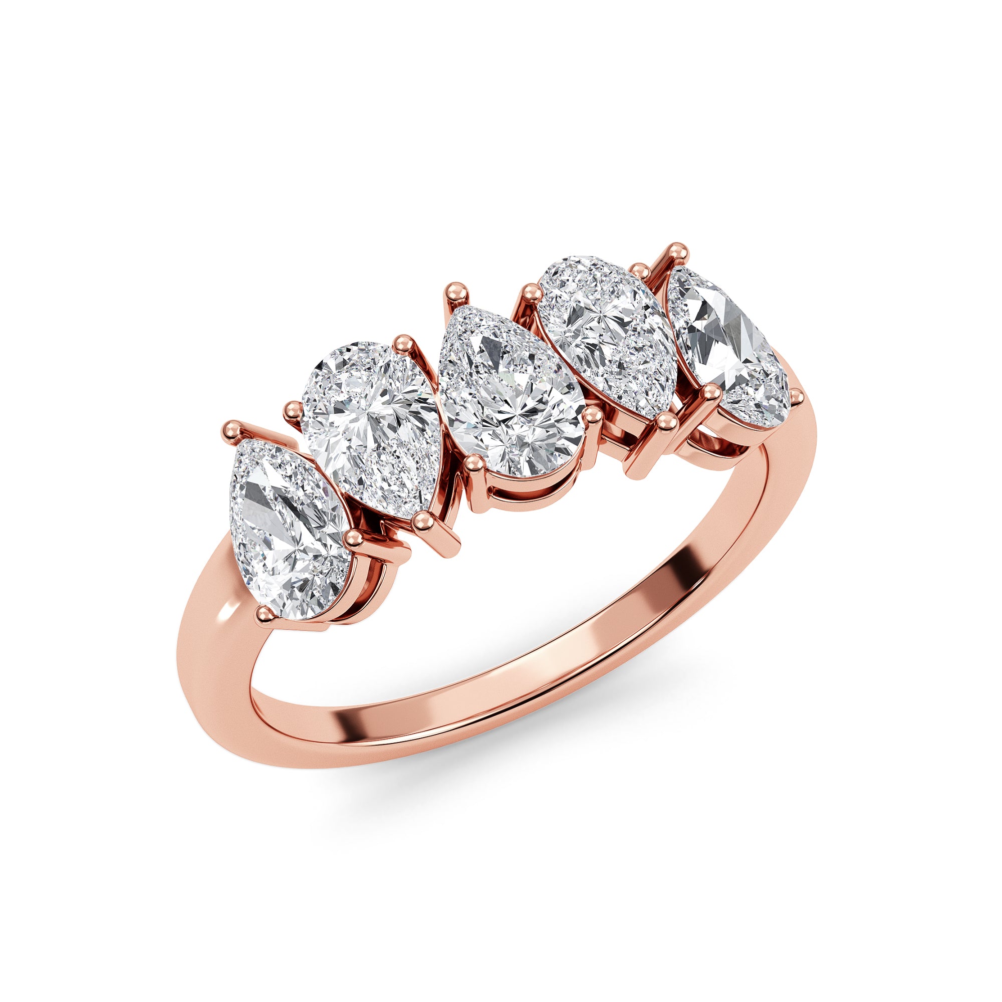 Pear Crown Ring