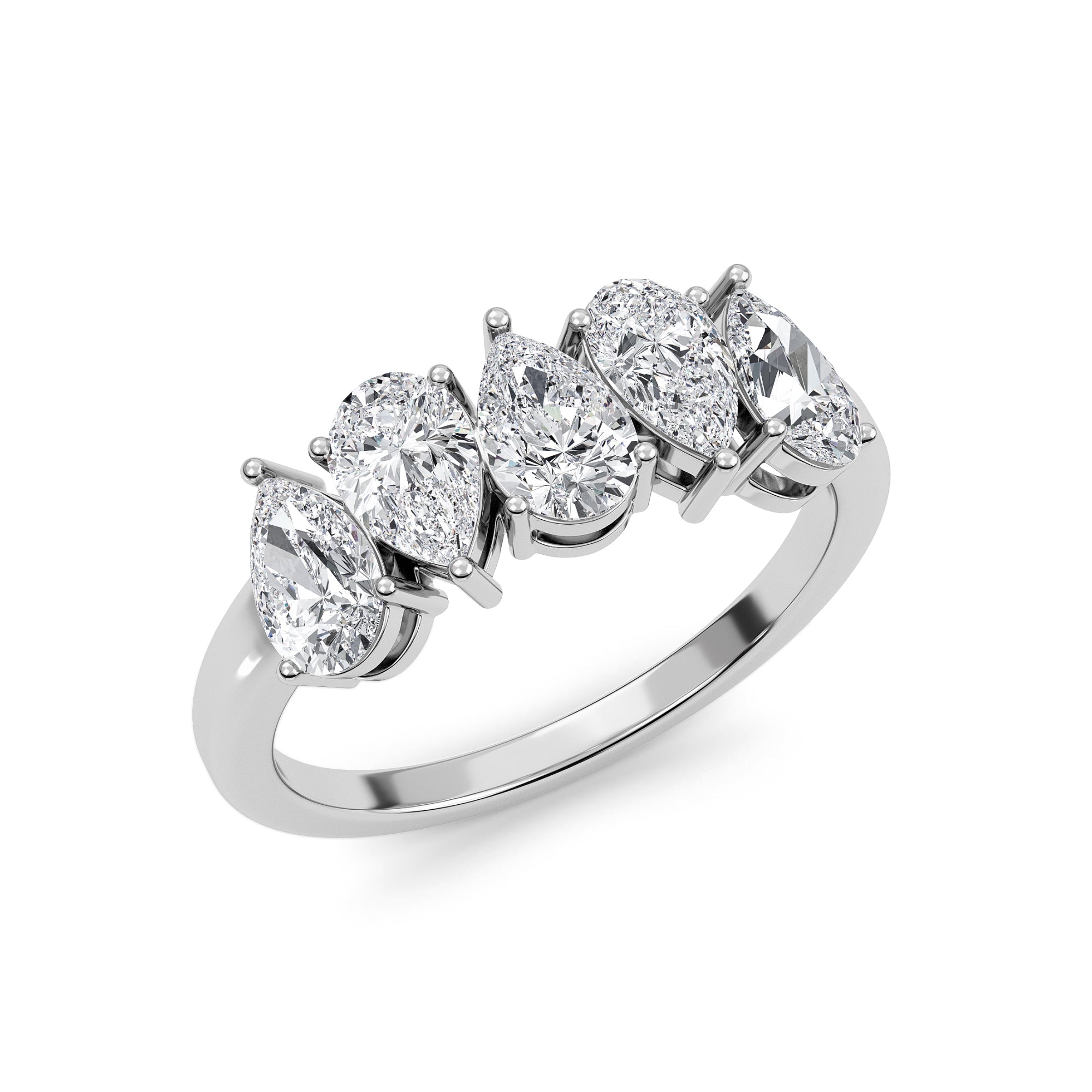 Pear Crown Ring