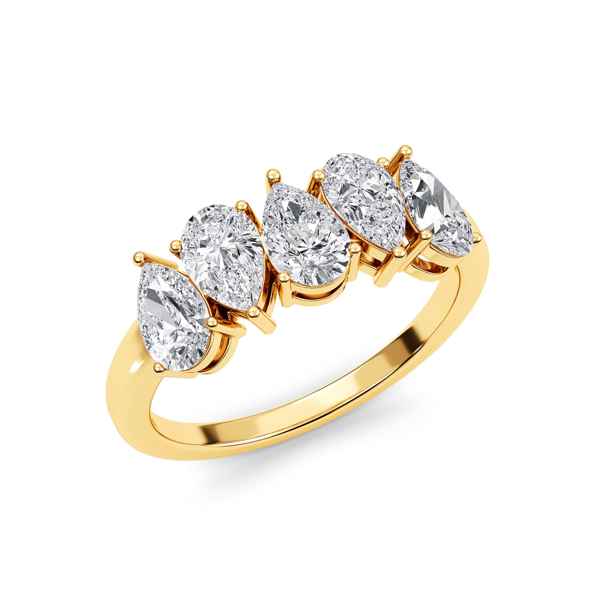 Pear Crown Ring