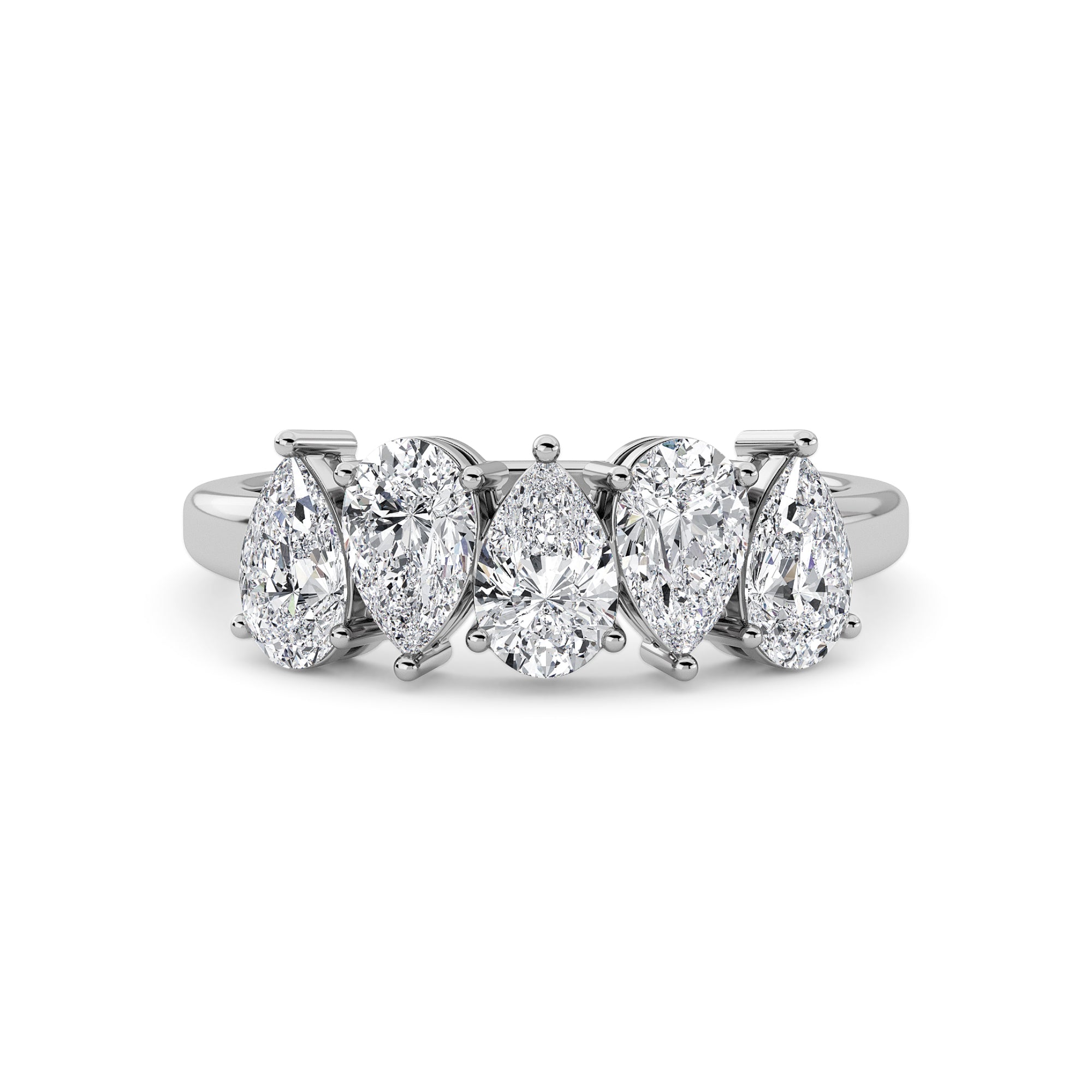 Pear Crown Ring