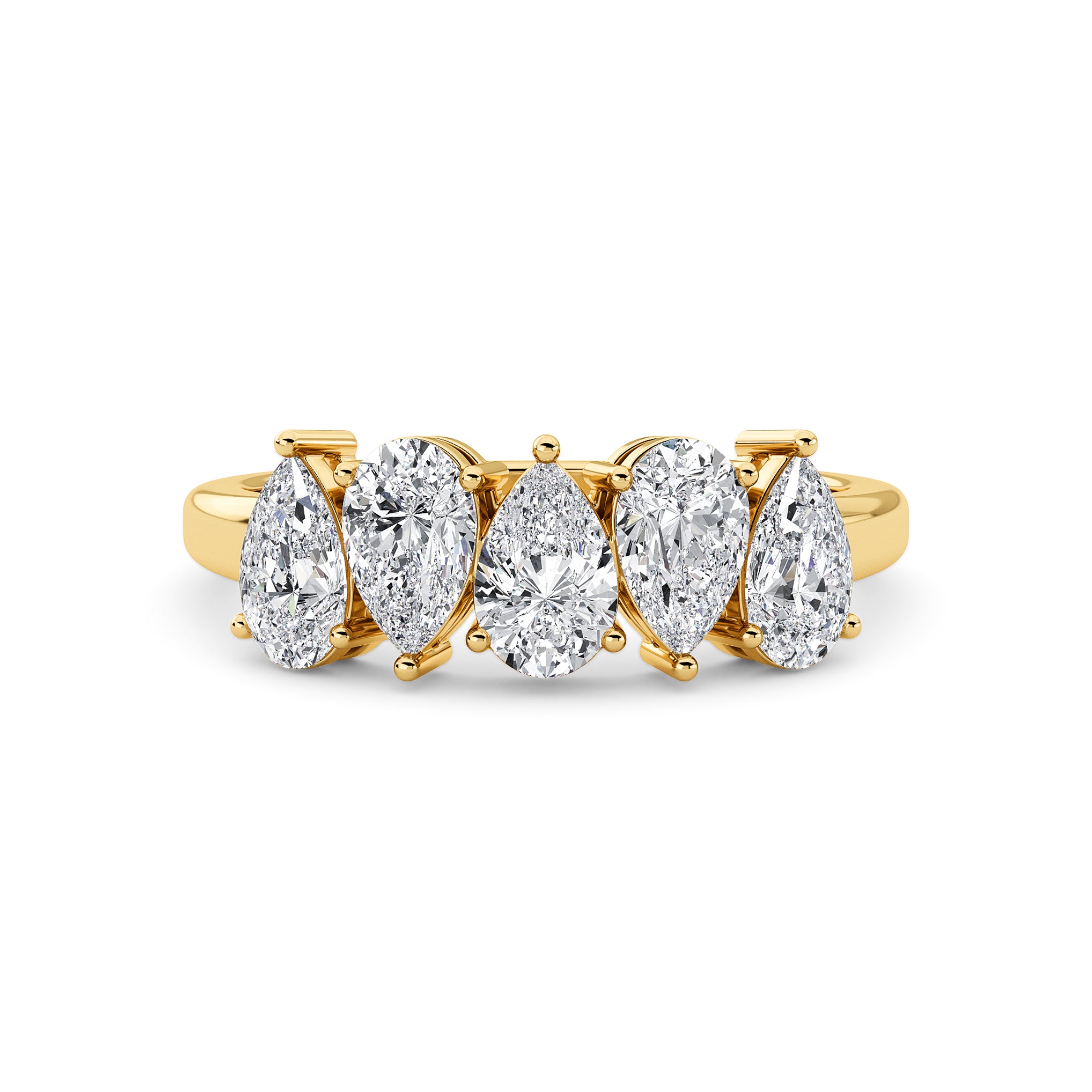 Pear Crown Ring
